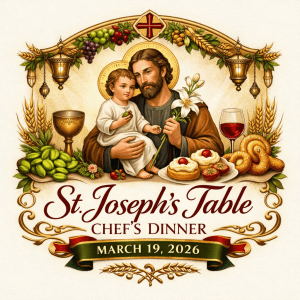 st.joseph's table chef's dinner on march 19th, 2026