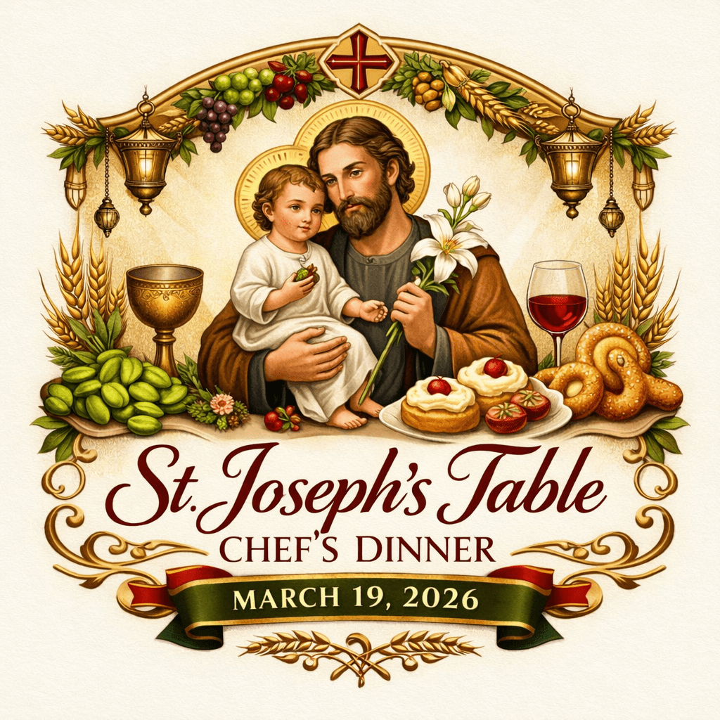 st.joseph's table chef's dinner on march 19th, 2026
