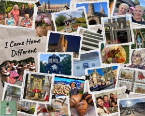 Photo collage of Aundrea's trip to Poland